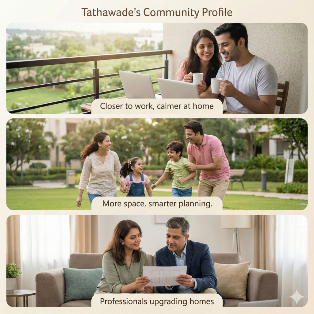 3 BHK apartments in Tathawade close to schools, IT parks, malls and healthcare facilities